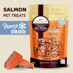 OMAKASE FREEZE DRIED Salmon Dog & Cat Single Ingredient Dehydrated Pet Treats
