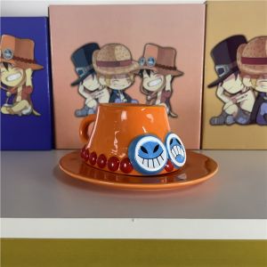 One Piece Ceramic Luffy Cartoon Home Bottom Cup