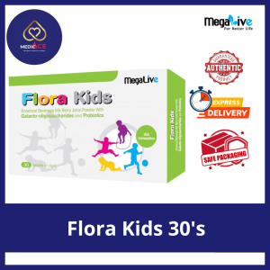 [FREE 5 SACHETS] MegaLive Flora Kids Probiotics with Colostrum 30s/2x30s (Exp: 12/2026)