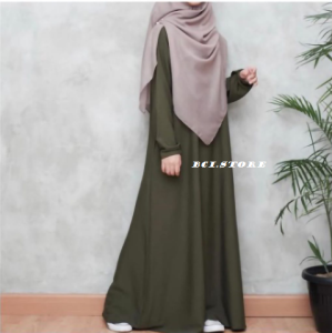 DRESS GAMIS SYARI POLOS / GAMIS WANITA TERBARU