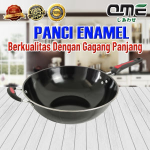 QME WAJAN GAGANG 32CM WAJAN GAGANG Qm-132 32CM WAJAN PENGGORENGAN Qme ENAMEL ANTI LENGKET