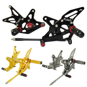 For Kawasaki Ninja ZX-6R ZX-636 ZX6R ZX636 2009-2021 2002 2023 Adjustable Rider Rear Sets Rearset Footrest Foot Rest Pegs