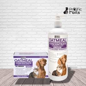 FASHION - Prolific Tails Oatmeal Concentrate Specialized Shampoo 500mL and Oatmeal Soap 135grams