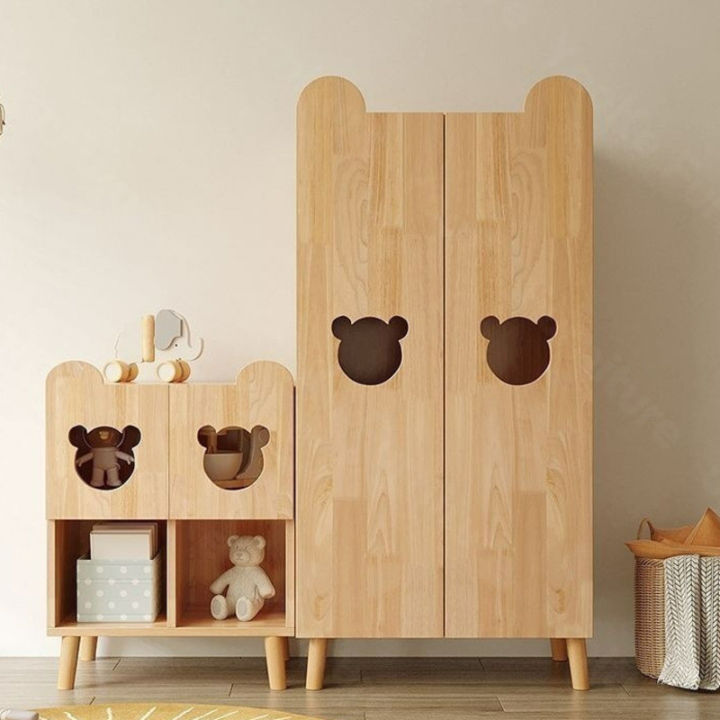 Premium 4x6 Baby Wooden Cupboard with Lock & Drawer Storage