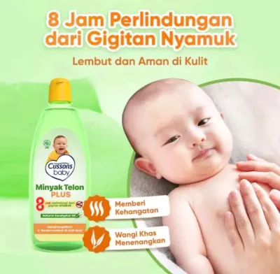 (BELI 1 GRATIS 1) CUSSONS BABY MINYAKN TELON PLUS 150ml+30ml MINYAK TELON