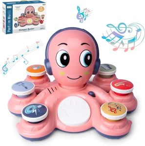 Baby Musical Octopus Toy for Toddlers & Preschoolers – Interactive Educational Music Learning Toy with Fun Lights & Sounds Gift