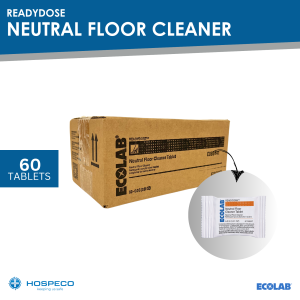 Ecolab ReadyDose Neutral Floor Cleaner 6g - 60 tablets | HOSPECO