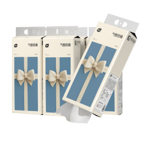 【Buy 3 Take 1】Botare Bow Cute Hanging Facial Tissues,Tissue Paper Toilet Paper Kitchen Tissue AIR-cushion soft deluxe tissue 4 layers 1280 sheets 155mmx175 mm excellent comfort Pure Wood Pulp Ultra Soft Wet Dry Use Absorbent