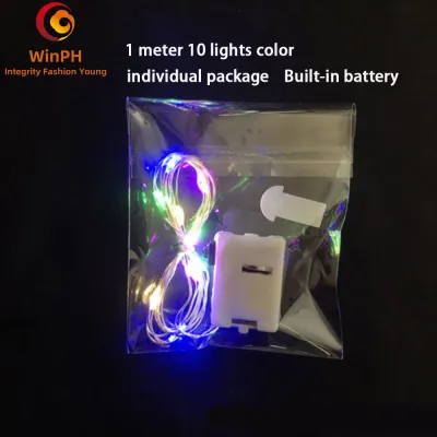 WINPH（Built-in battery）1M/2M/3M LED string lights 3 modes water-proof Bouquet Christmas gift decorative lights