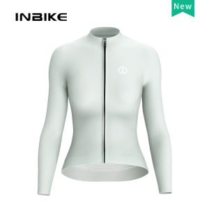INBIKE New Cycling Jersey Women Spring Summer Bicycle Top Clothing Long Sleeves Breathable Quick Drying With Pockets MTB Road Bike Apparel Riding Cloth
