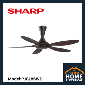 Sharp 56" 5-Blade Decorative Ceiling Fan with Remote Control PJC186WD