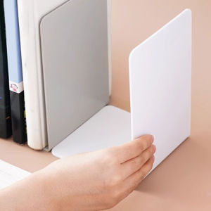 Fantic Desktop Organizer L-shaped Desk Bookends Durable Display Book Stand Simple INS Book Support Rack Minimalism