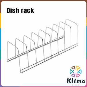 Klimo Stainless Steel Dish Drying Rack Kitchen Storage Organizer for Plates Bowls Pot Lids Cutlery