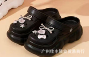 [Free Shipping] New Women’S High-Heeled Clogs Perfect For Summer Wear Featuring An EVA Ultra-Thick Sole Non-Slip Design And A Closed-Toe Style