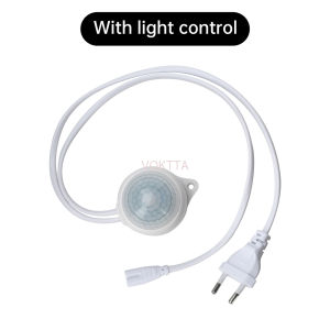 AC 220V electric fan exhaust fan sensor with plug LED light intelligent infrared human body sensing switch