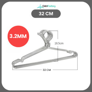 Lockable Hook Heavy Duty Anti Corrosion Stainless Steel Cloth Hanger Clothes Hanger Drying Hanger Baju