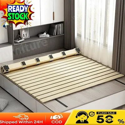Tatami Bed Board Wood 120/150/180CM Spinal Protection Waist Support Wooden Bed Frame