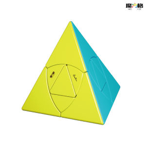 [ Qiyi Third-Level Golden Cube ]3 Order Triangle 4 Facial Body Childrens Puzzle Shaped Rubiks Cube Toy