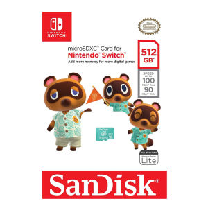 Thẻ nhớ MicroSDXC Sandisk for Nintendo Switch 512GB / 256GB / 128GB tốc độ đọc 100MB/s ghi 90MB/s - chuyên dụng cho máy chơi game điện thoại máy tính bảng (3 dung lượng))