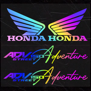 2PCS Suitable for Honda ADV150 ADV 150 Adv150 Adv 150 Waterp Motorcycle Front Sticker Modification Fuel Tank Decal Reflective Roof Personalized Decoration Decal