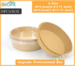 [OKLIFE.SG]Disposable air fryer paper/oil blotting paper/Pan baking paper/anti-stick paper/food grade paper bowl