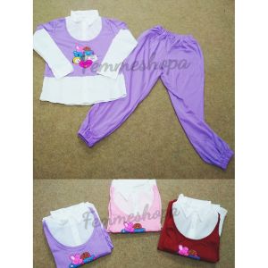 FEMMESHOPA- SETELAN ANAK PEREMPUAN / SETELAN ANAK MURAH / SETELAN ANAK MUSLIM - FN SET VIORA