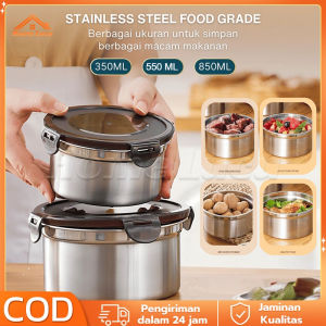 Kontainer Makanan Stackable Tempat Penyimpanan Serbaguna Kedap Udara Food Storage Box Tempat Penyimpanan Kulkas Sayur Buah Daging Kotak Dapur Food Organizer