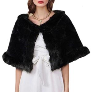 Soft Furry Winter Wrap For Women Stylish Black Stole Light Design Suitable For Dinners Daily Commuting