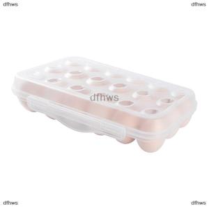 [COD] dfhws 1Pc 12 18 Grid Egg Storage Box With Lid Kitchen Refrigerator Egg Box Egg Drop Rack Household Fridge Egg Organizer Egg Tray