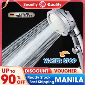 Seanfly High Pressure 3 Modes Adjustable Shower Head Water Saving 3 Modes Shower Head Shower Set Amazing High Pressure Shower Set Bathroom Shower Rain Shower Head New and Improved Shower Set