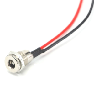 Professional Power Plug Socket 5.5x2.5mm Male/Female Threaded Connector Adapter Cable Easy Installation Accessories