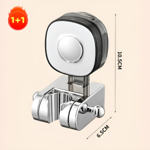 ถ้วยดูดอเนกประสงค์ หัวฝักบัวห้องน้ำกันลื่นแบบไม่มีรู ขาแขวนฝักบัวรับน้ำหนักได้แข็งแรง ชั้นวางหัวฝักบัวแบบถอดได้และปรับได้