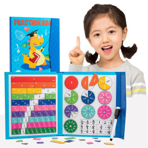 【New Arrival】 Educational Magnetic Rainbow Fraction Tiles Circles Montessori Toy for Early Childhood Math and Cognitive Growth