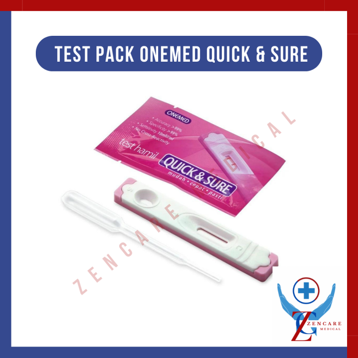 Test Pack OneMed Quick & Sure ( Test Kehamilan Instant ) | Lazada Indonesia