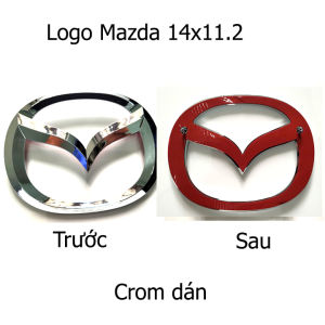 (logo) Logo dòng xe Mazda CX... với 2 màu đen crom phù hợp cho dòng mazda 3 CX4 CX5... kích thước 14x11.2cm