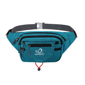 WATERFLY Large Fanny Pack Waist Bag Multipocket Woman Man Waist Pack Runner Hip Pouch Purse Belt Bag Water Resistant Bum Bag Fit All Phones for Walking Jogging Running Cycling Travelling Hiking