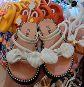 Sepatu Sandal Anak Ribbon White KSB1231