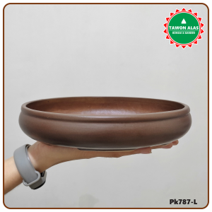 Pot Keramik Bonsai Oval Lonjong Kecil Small Mame Mini