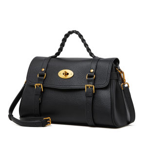 BeeGreen Women Genuine Leather Shoulder Bag High Quality Commuter Handbag Classic Messenger Bag Fashion Braided Satchel Bag