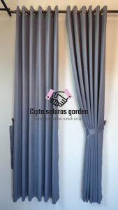 Gorden blackout polos bahan import model minimalis warna doff