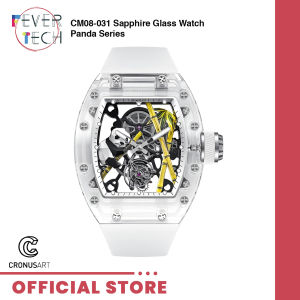 CRONUS ART Watch CM08-031 Sapphire GlassPanda Series - High Quality Fluorine Band Scratch Resistant Water Resistant