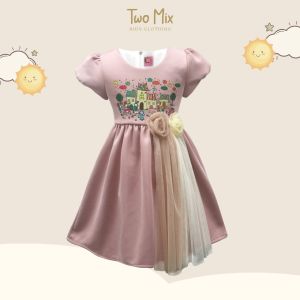 TWO MIX - Dress Anak Perempuan Kaos Scuba 1-12 Tahun 4203