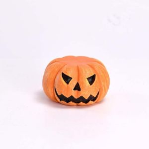 HUNIU Resin Artificial Resin Pumpkins Ornament Cartoon DIY Handmade Craft Halloween Pumpkin Model Fake Vegetable Realistic Fake Pumpkins Model Halloween Decor Gifts