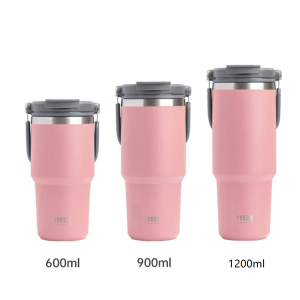 🔥SG LOCAL Seller🔥 Tyeso Tumbler with Handle and Flip Straw Vacuum Insulated Bottle Stainless Steel Coffee Cup