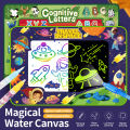 Magic Water Drawing Mat Reusable Doodle Mat Luminous Writing Painting Mats Board with 6 Magic Pens Learning Toy Big Size Educational Toys for Kids. 