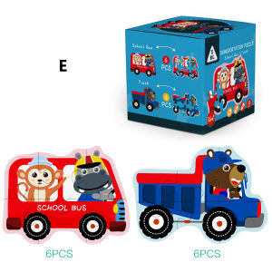 Bears brand ของเล่นไม้เด็กปริศนาการศึกษาในช่วงต้นเด็กอาคารเด็กปริศนา - 3 ปริศนา