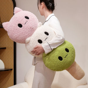 JOJO CASTLE Colorful Kitten Ball Plush Toys Soft Stuffed Cartoon Cat Ball Doll 50/70/100cm Big Size Cozy Throw Pillow Kawaii Home Decor Lovely Gift for Girlfriend