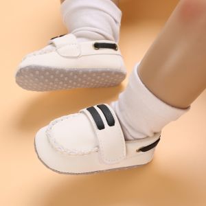 Newborn Boy Girl Shoes First Walkers Infant Baby Shoes White Christening Toddler Casual Canvas Crib Baptismal Shoes