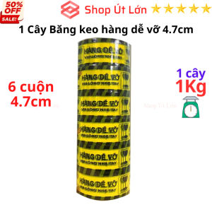 Băng keo hàng dễ vỡ Băng keo THANK YOU rộng 4.7cm 100yard 1kg 1 cây 6 cuộn