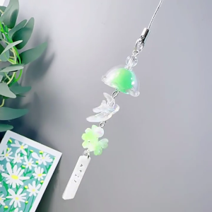 Bird Wind Bell Phone Lanyard Multifunctional Phone Strap Bag Pendant Acrylic Texture for Fashion Youthful Individuals